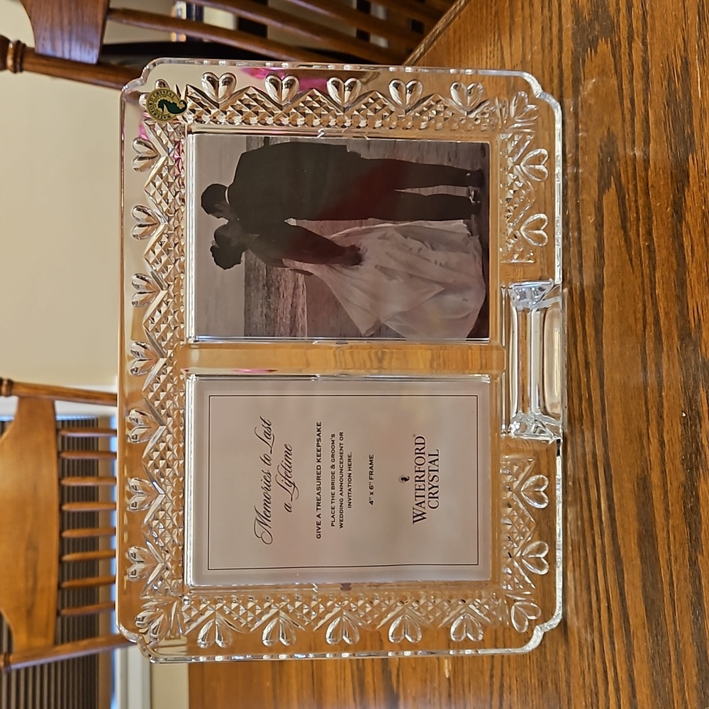 Waterford Crystal double 4x6 lead crystal frame